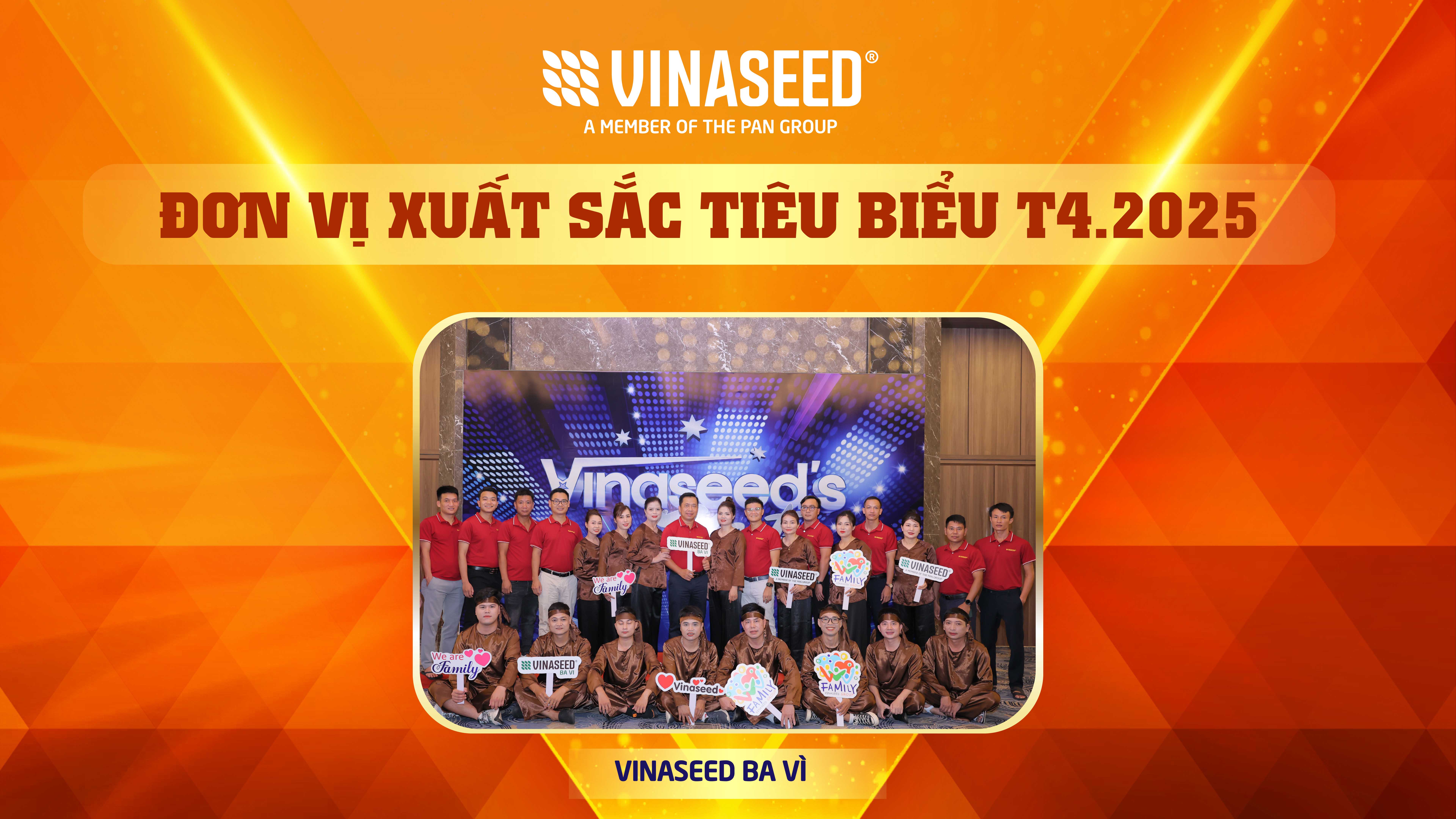 Vinh danh đơn vị xuất sắc tiêu biểu tháng 4/2025