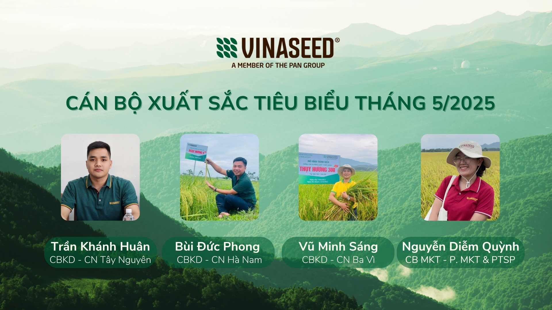 Vinh danh cán bộ xuất sắc tiêu biểu tháng 5/2025